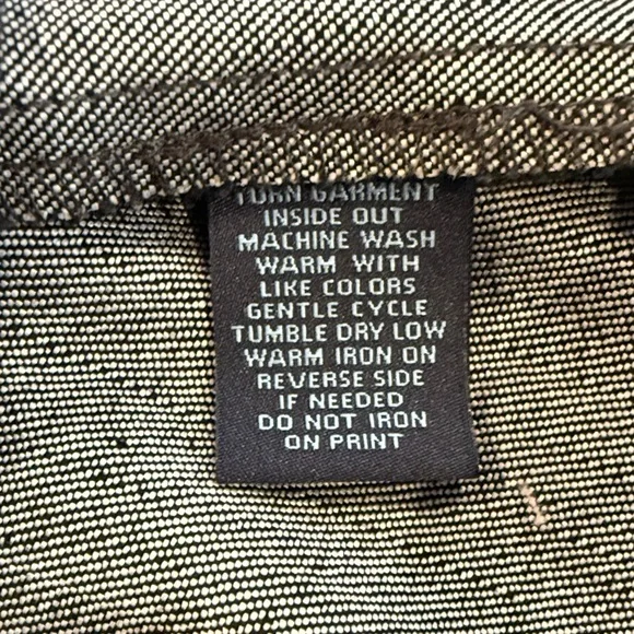 Westbound Women's Black/Gray Animal Print Lightweight Denim Jacket Size Large - Picture 8 of 9